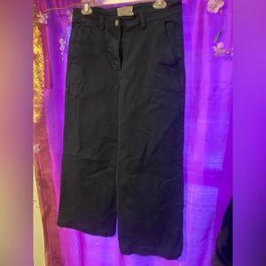 Everlane wide leg cropped navy blue women’s pants 8
